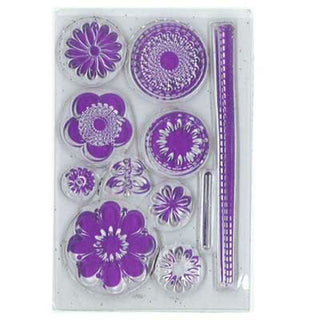 Paper Xtra - Stamp Clear Flowers & Borders - Scrap Of Your Life 