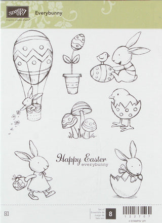 Stampin Up!  Every Bunny Wooden Stamp Set - Scrap Of Your Life 