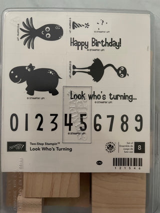 Stampin Up!  look Whose Turning Wooden Stamp Set - Scrap Of Your Life 