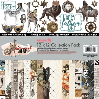 Uniquely Creative - Steampunk Safari - Collection Kit 12" x 12" - Scrap Of Your Life 