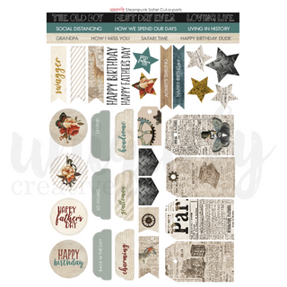 Uniquely Creative - Steampunk Safari Cut-a-part Sheet - Scrap Of Your Life 
