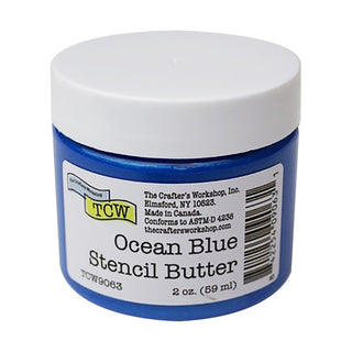 The Crafters Workshop Stencil Butter - Ocean Blue - Scrap Of Your Life 