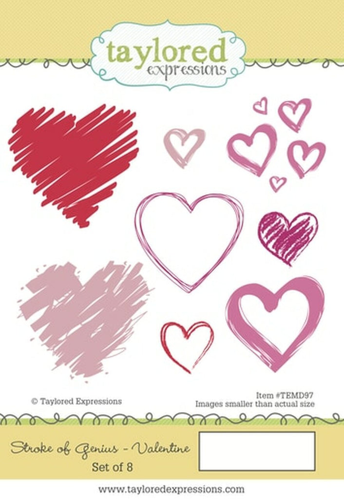 Taylored Expressions Happy Stroke of Genius Valentine Cling Stamp - Scrap Of Your Life 