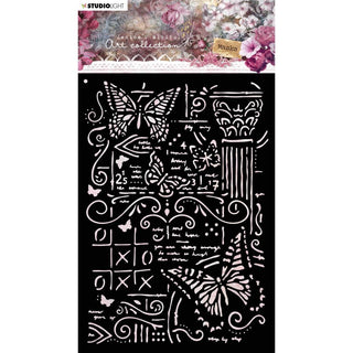 Studio Light - Jenine's Mindful Art 3.0 A6 Stencil No. 5 - Scrap Of Your Life 
