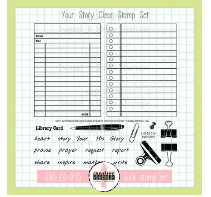 Sweet n Sassy - Clear Stamp Set - Your Story - Scrap Of Your Life 