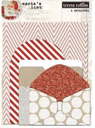 Teresa Collins Santa's List - Envelopes - Scrap Of Your Life 