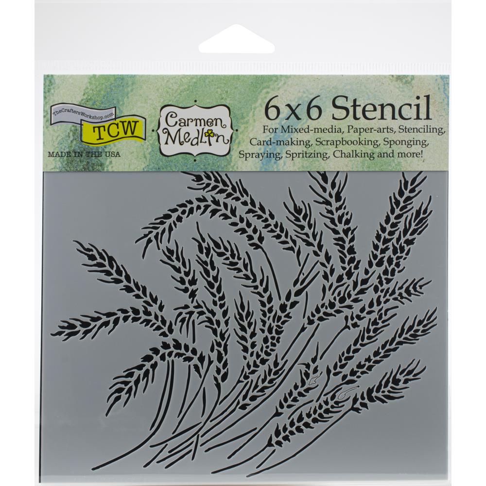The Crafter's Workshop Template 6 x 6 Wheat Stalks - Scrap Of Your Life 