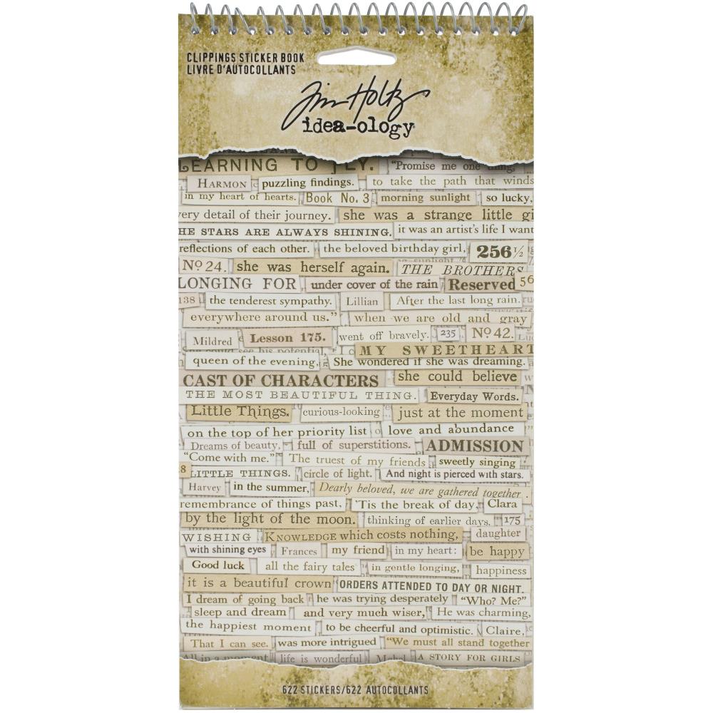 Tim Holtz Ideaology - Sticker Book Clippings - Scrap Of Your Life 