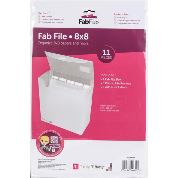 Totally Tiffany Storage Fab File 8 x 8 Storage Ideas for Paper and Cardstock and Stickers