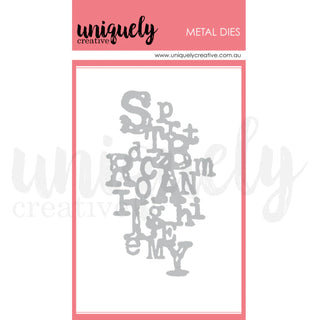 Uniquely Creative -  Typed Texture Die - Scrap Of Your Life 