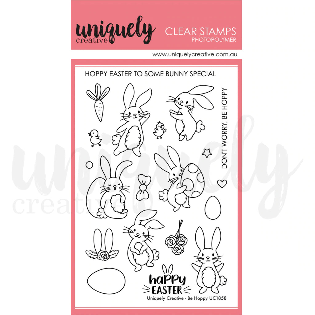 Uniquely Creative Be Hoppy Stamp - Scrap Of Your Life 