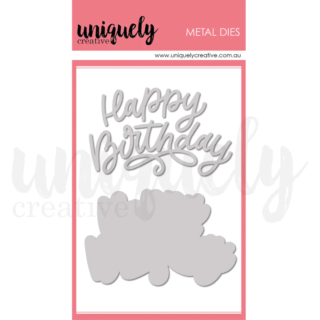 Uniquely Creative -  Happy Birthday Modern Die - Scrap Of Your Life 