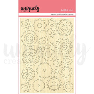 Uniquely Creative - Drive and Fly Cogs - Laser Cut - Scrap Of Your Life 