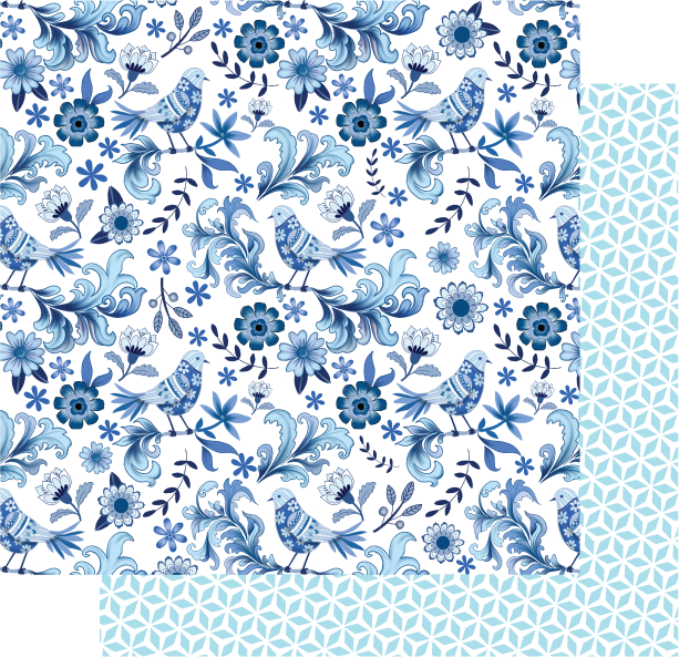 Uniquely Creative - Something Blue - Blue Bayou 12 x 12 Double Sided Paper - Scrap Of Your Life 