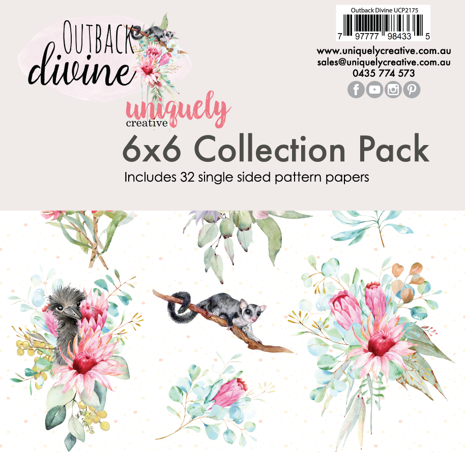 Uniquely Creative - Outback Divine - Mini Collection Pack 6 x 6 inches - Scrap Of Your Life 