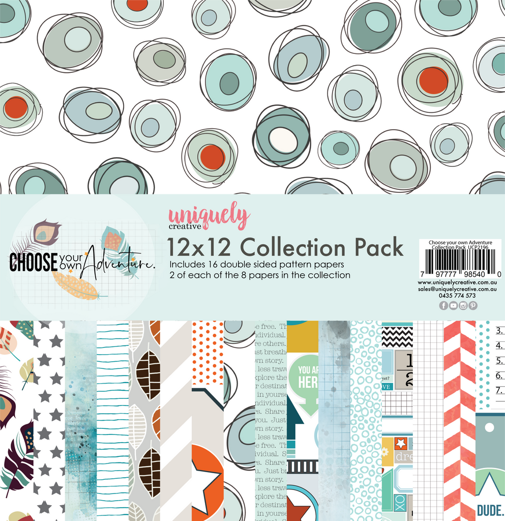 Uniquely Creative - Choose Your Own Adventure - Collection Pack 12" x12" - Scrap Of Your Life 