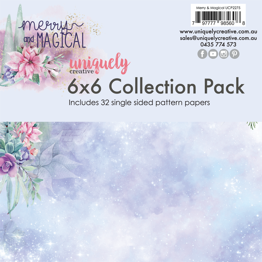 Uniquely Creative - Merry & Magical - Collection Pack 6" x 6" - Scrap Of Your Life 