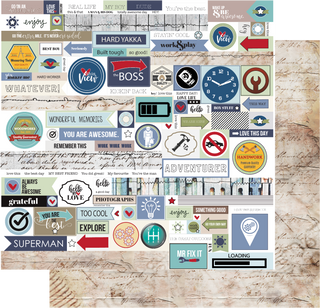 Uniquely Creative - Country Road - Be Awesome 12" x 12" Paper - Scrap Of Your Life 