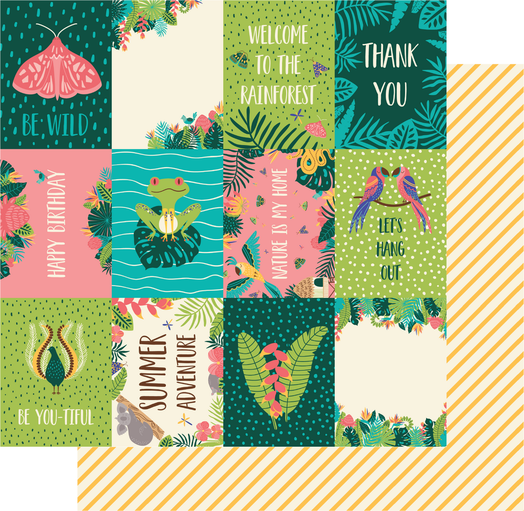 Uniquely Creative - Rainforest Retreat Retreat 3 x 4 Cards 12 x 12 Double Side Paper - Scrap Of Your Life 