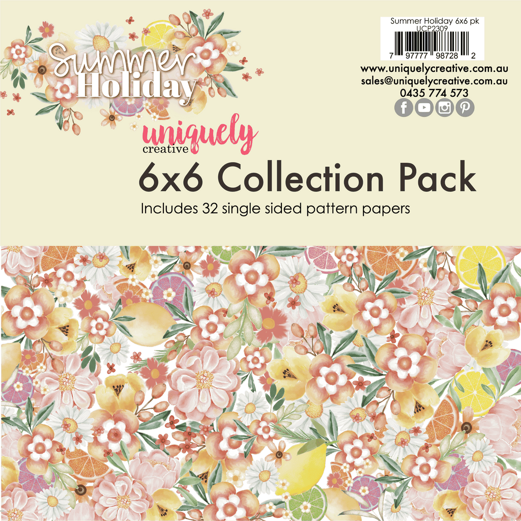 Uniquely Creative - Summer Holiday Mini Collection Pack 6 x 6 - Scrap Of Your Life 