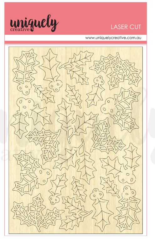 Uniquely Creative - Vintage Christmas Wooden Laser Cut Chipboard - Scrap Of Your Life 