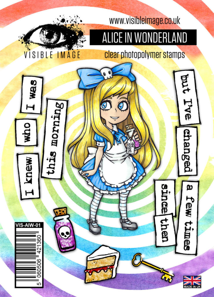 Visible Image Acrylic Stamp Wonderland Collection Alice - Scrap Of Your Life 