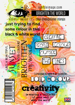 Visible Image Acrylic Stamp  Brighten the World - Scrap Of Your Life 