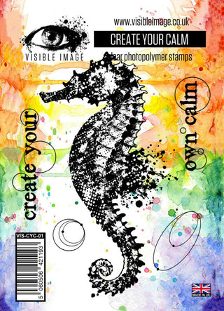 Visible Image Acrylic Stamp Create Your Calm - Scrap Of Your Life 