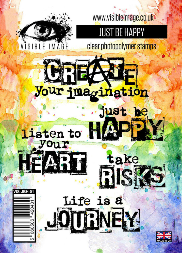 Visible Image Acrylic Stamp  Just Be Happy - Scrap Of Your Life 