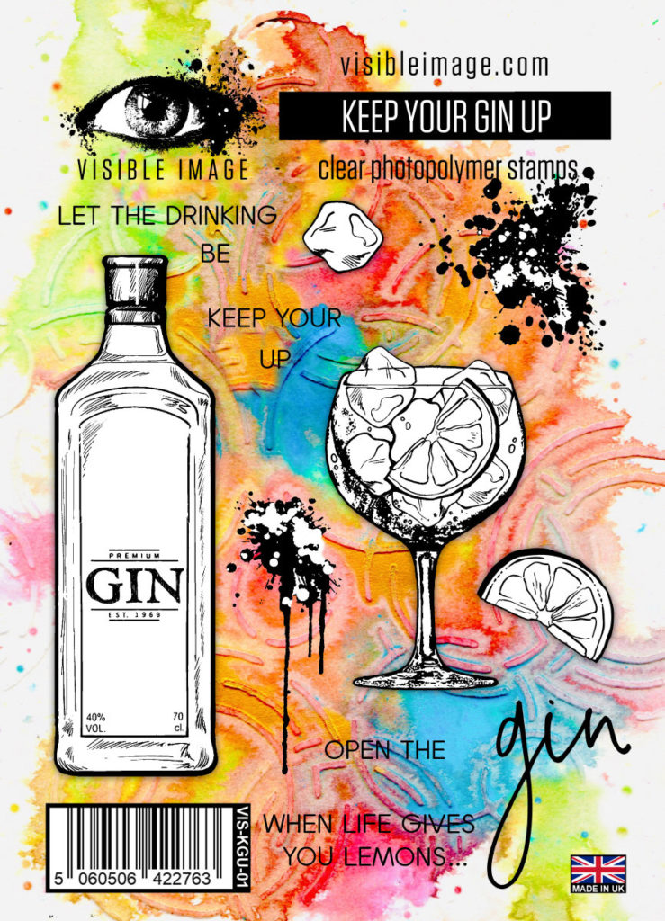 Visible Image Acrylic Stamp Keep Your Gin Up - Scrap Of Your Life 