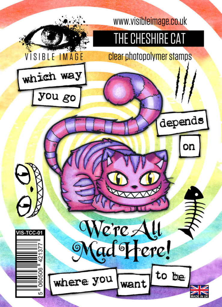 Visible Image Acrylic Stamp Wonderland Collection The Cheshire Cat - Scrap Of Your Life 