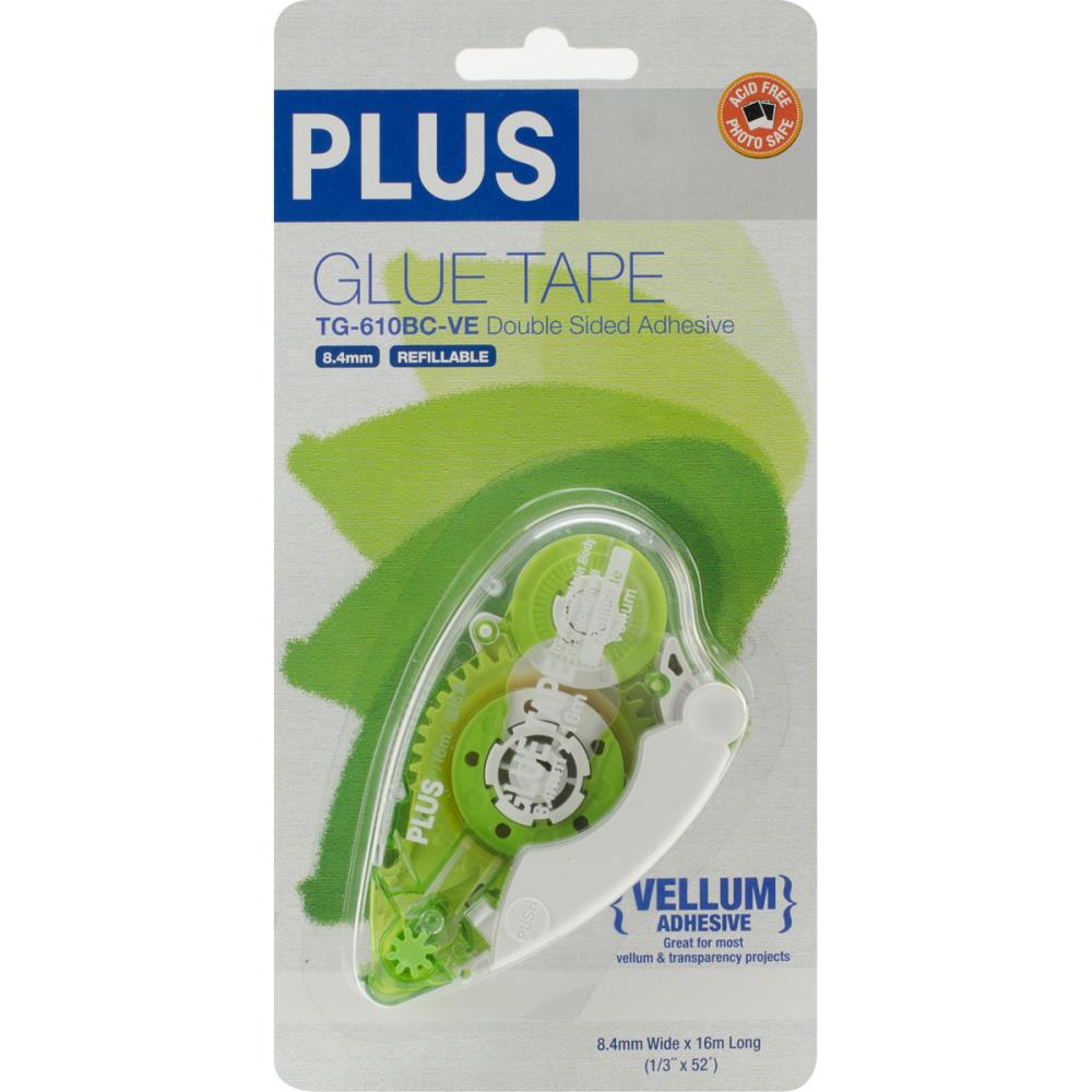 Plus  Permanent Vellum Glue Tape Dispenser - Scrap Of Your Life 