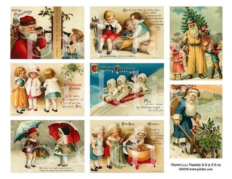 Piddix Victorian Christmas Cherubs - Scrap Of Your Life 