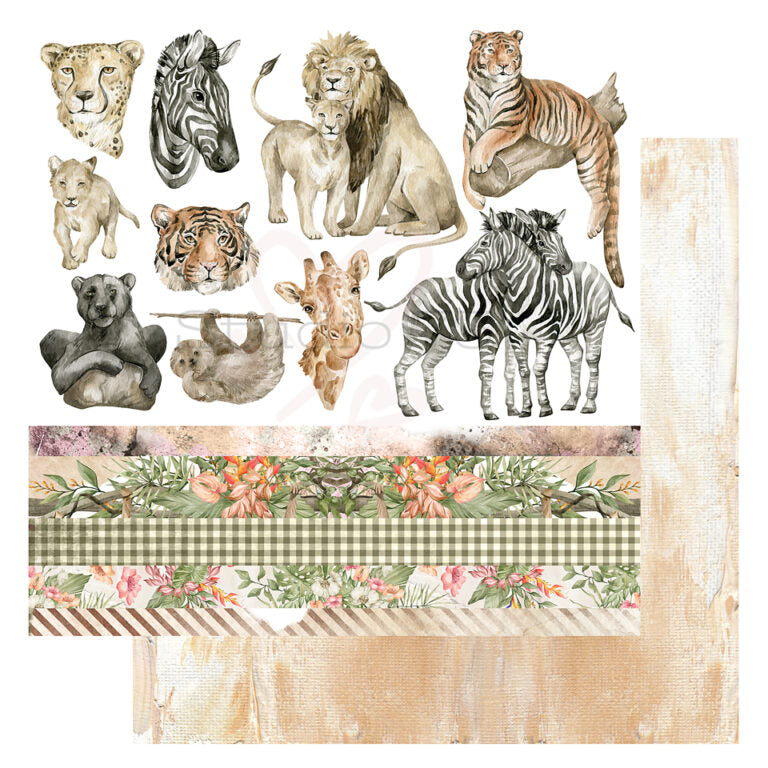 Studio 73 - Walk On The Wildside Collection Paper #6 - Scrap Of Your Life 