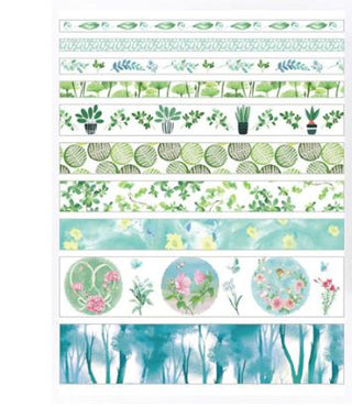 Studio Boutique Washi Tapes - Ocean Decorative Flowers - Scrap Of Your Life 