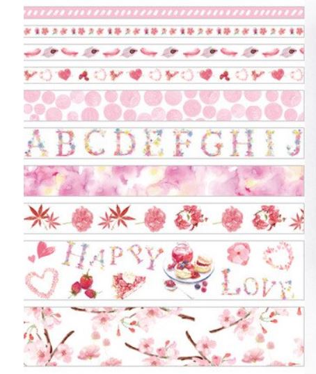 Studio Boutique Washi Tapes - Botanical Love - Scrap Of Your Life 