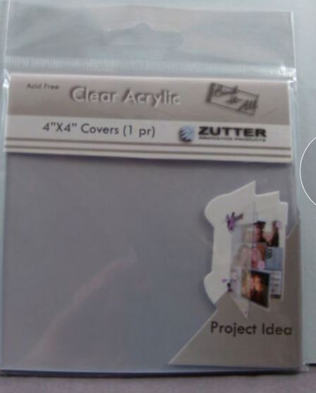 Zutter - Clear Acrylic Covers 4" x 4" - Scrap Of Your Life 