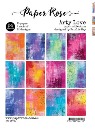 Paper Rose Studio - 6" x 6" Paper Pad - Arty Love - Scrap Of Your Life 