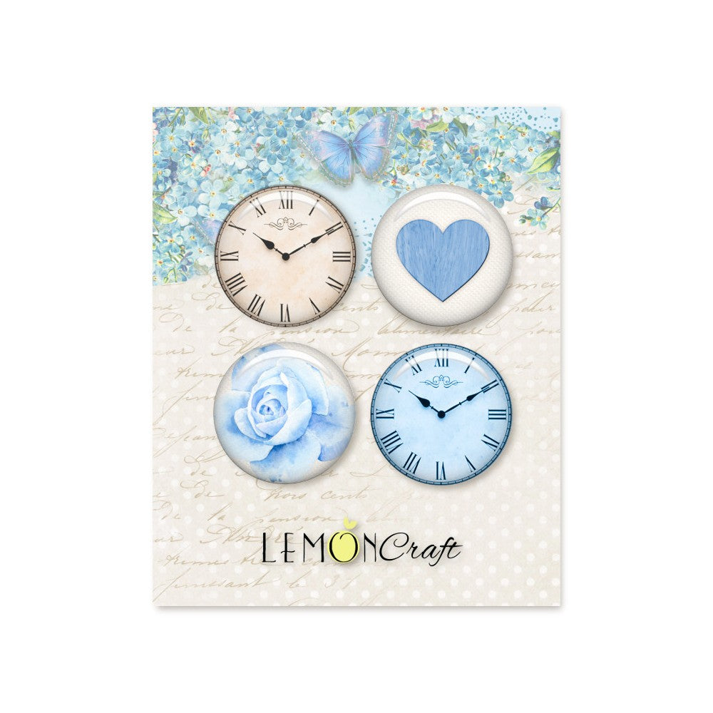 Lemoncraft -Flair Badges - Blue Almond - Scrap Of Your Life 