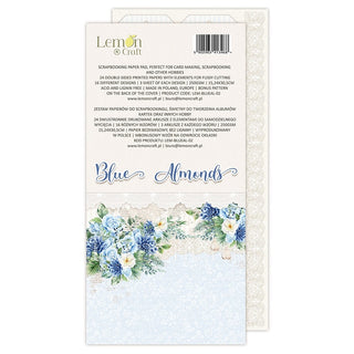 Lemoncraft - Scrapbooking Fussy Cutting Elements Pad - Blue Almonds - Scrap Of Your Life 