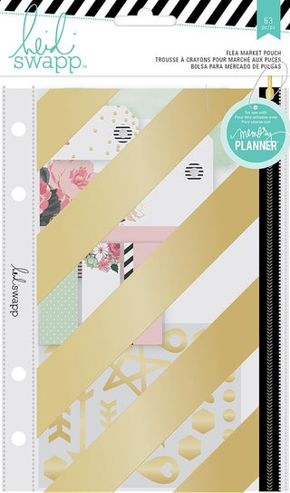 Heidi Swapp Flea Market Zippered Pouch - Scrap Of Your Life 
