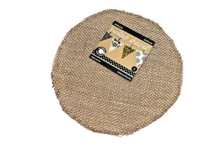 Canvas Corp Burlap Shape - Round - Scrap Of Your Life 