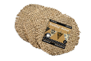 Canvas Corp Burlap Mini Shape - Round (3 pieces) - Scrap Of Your Life 