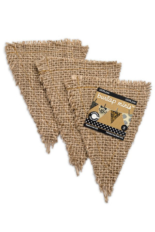 Canvas Corp Burlap Mini Shape - Triangle ( 3 pieces) - Scrap Of Your Life 