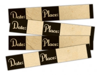 Elle's Studio - Date / Place Tags - Scrap Of Your Life 