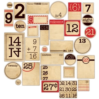 Ellle's Studio Vintage Mix n Match Numbers - Scrap Of Your Life 