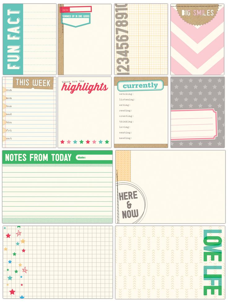 Elle's Studio Everyday Moments Journalling Tags - Scrap Of Your Life 