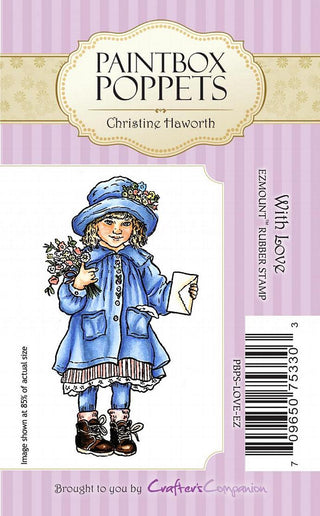 Crafters Companion Paintbox Poppets Unmounted Stamps - With Love - Scrap Of Your Life 