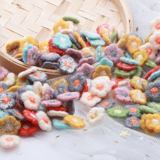 Studio Boutique - Multicolour Knitted Blossom Flowers - Scrap Of Your Life 