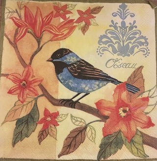 Decoupage Serviette / Napkin Blue Bird - Scrap Of Your Life 